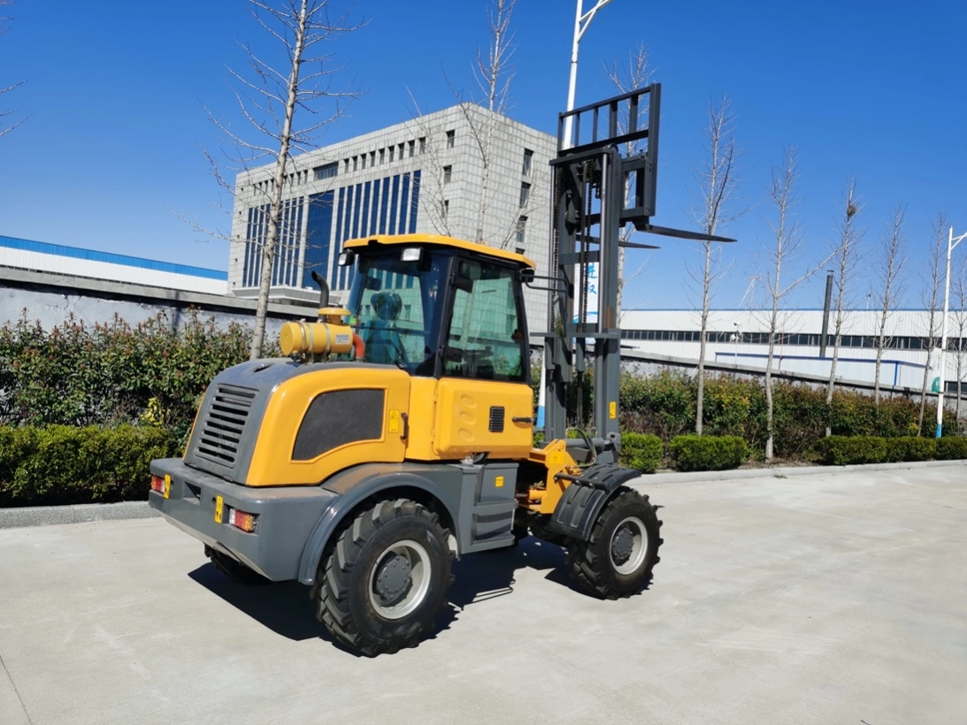 Marca Forload 3.5tons 3toneladas y diesel, gasolina y eléctrico 4WD Terreno áspero carretilla elevadora