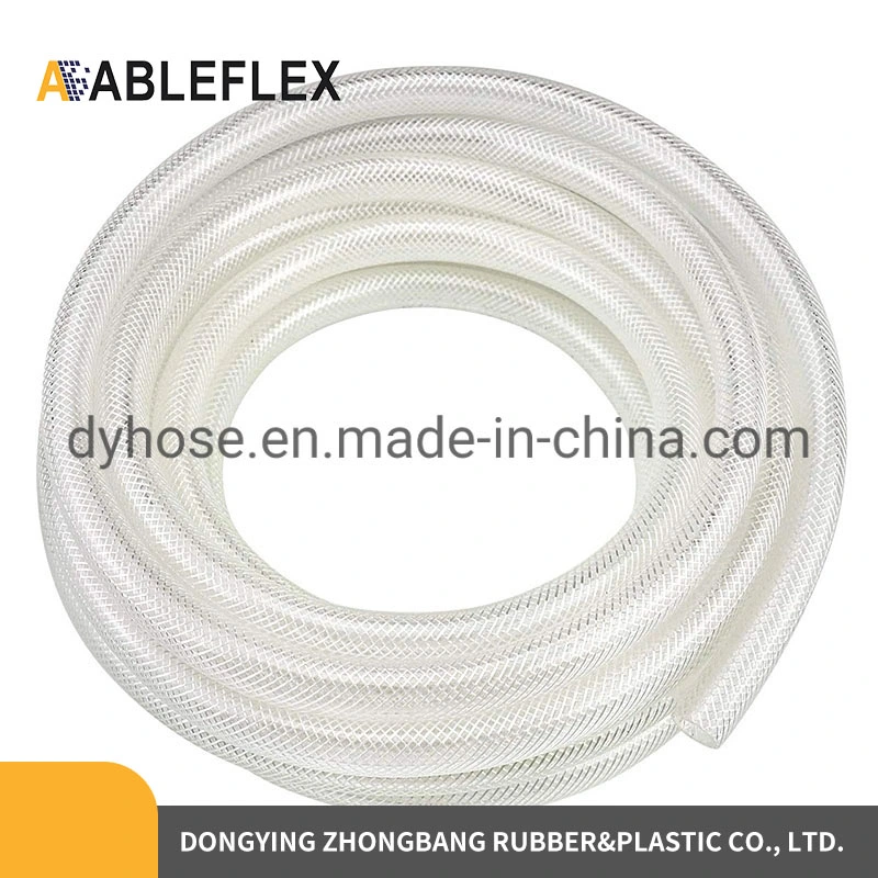 High quality/High cost performance  Lightweight Flexible Braided PVC Fiber Reinforced Hose for Water Transfer