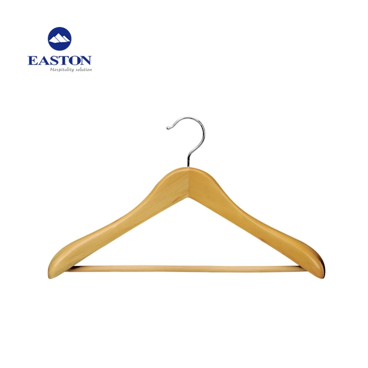 Heavy Duty Female Male Natural Wooden Coat Hanger