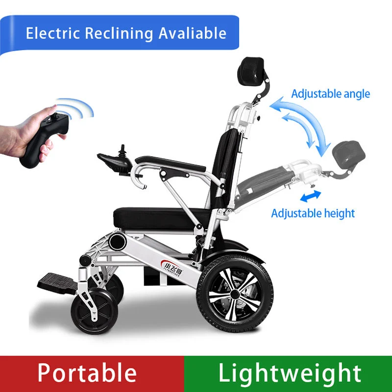 Désactiver la roue de pliage Portable gros fauteuil manuel léger en aluminium pliable Wheelchiar électrique avec la CE FDA