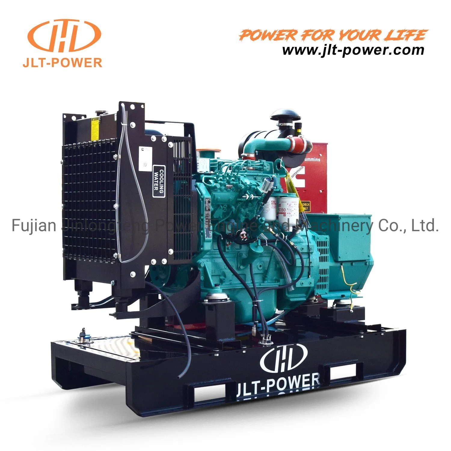 Jlt Brand 27.5kVA Open Frame Type Generator 22kw Electric Genset with Yangdong Yto Engine Y490d