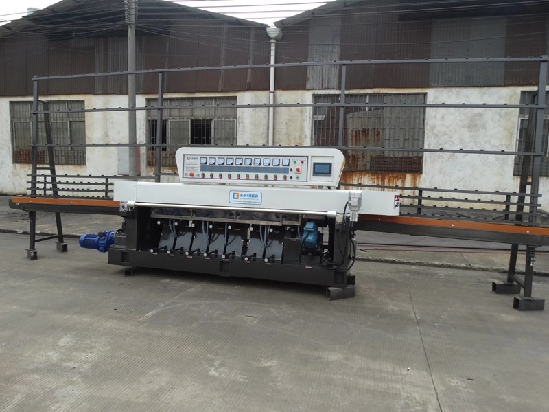 High Quality 9 Motors Glass Round Edging Machine Glass Edging Polishing Machine Glass Grinding Machines for Processing Straight Line Edging and Arrising