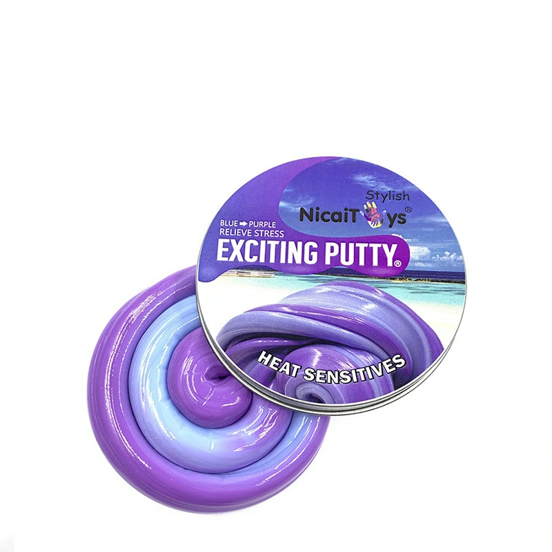 China Supplier Kids DIY Toy Heat Sensitive Relieve Stress Exciting Color Changing Magic Putty Clay