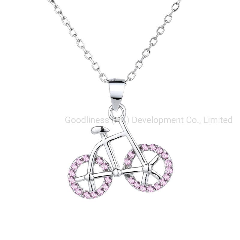 Sweet Bicycle Necklace Korean Lovely Manufacturer Wholesale/Supplier Silver Jewelry