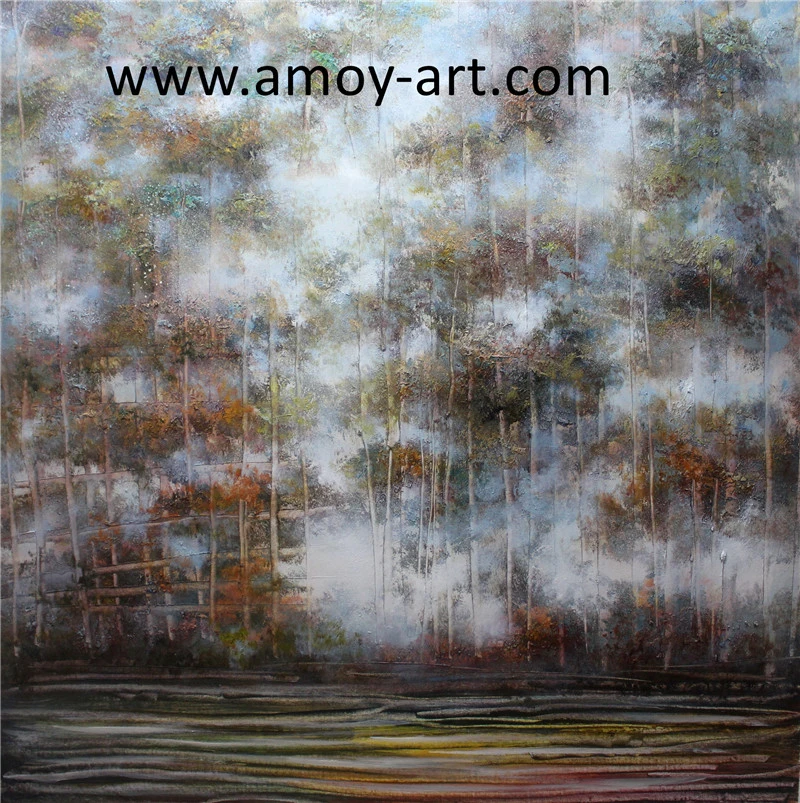 Chinese Handmade Abstract Landscape Oil Painting Manufacturer