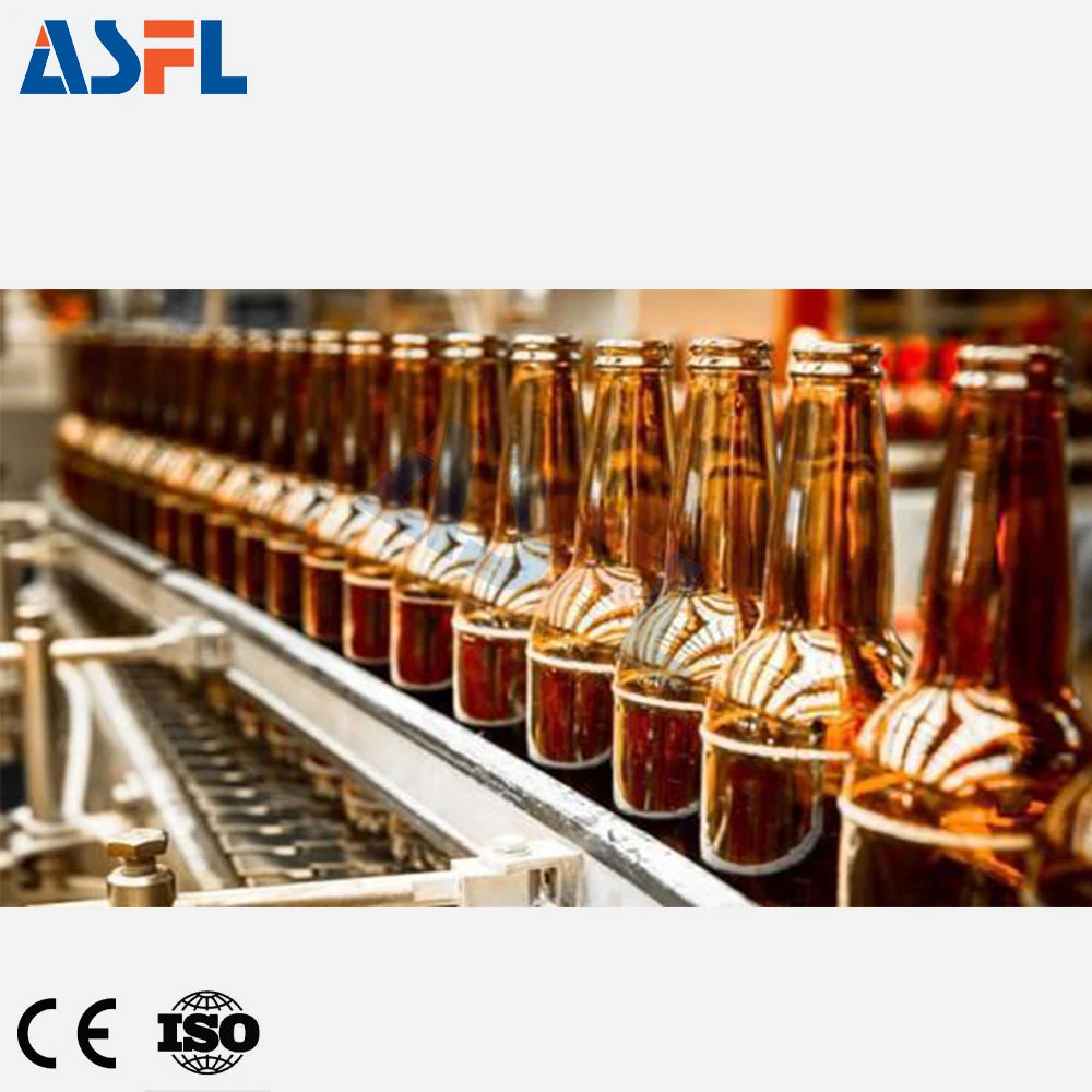 Glass Bottle Soft Drinks CO2 Drinks Filling Labeling Packing 3 in 1 Machine