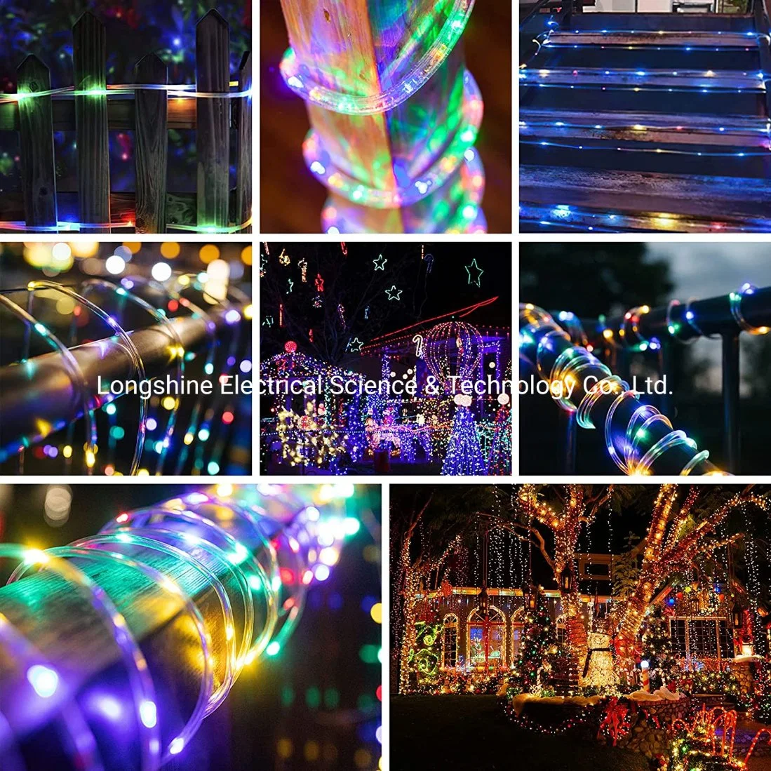 Battery Powerd 5V RGB Dream Color 9mm LED Rope Light