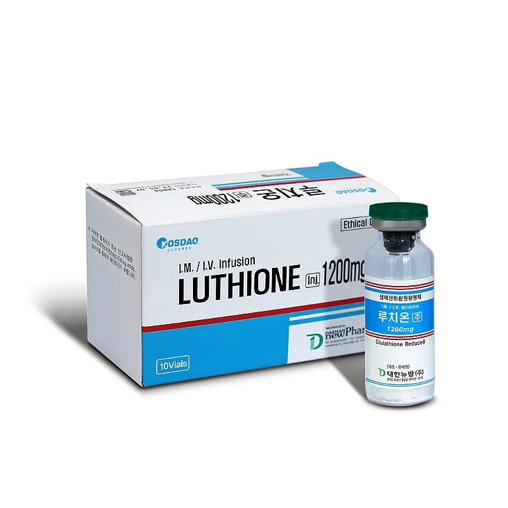 El Glutatión reducido Luthione 1200 mg de inyección de 10 sesiones Cindella VC