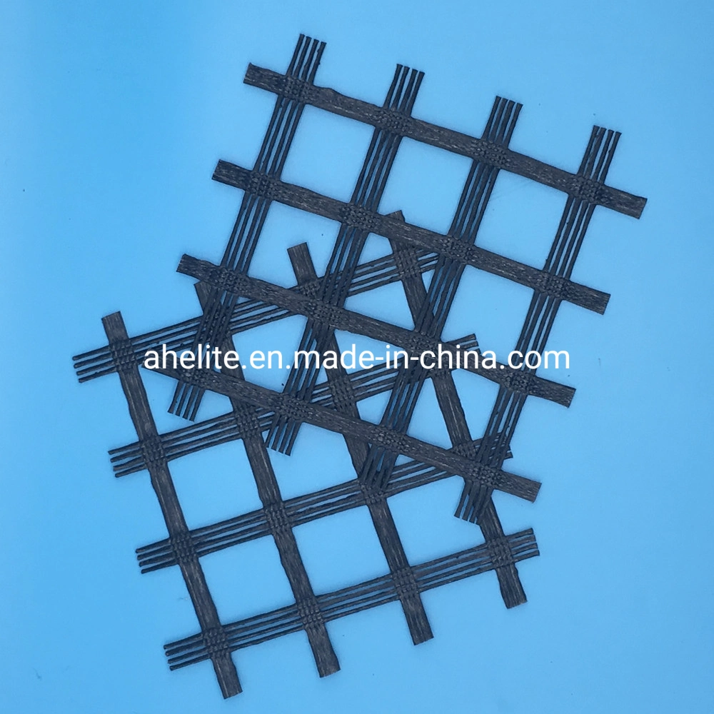 Biaxes/asphalte/bitume/polyester géogrille pour chemin de fer Foundation