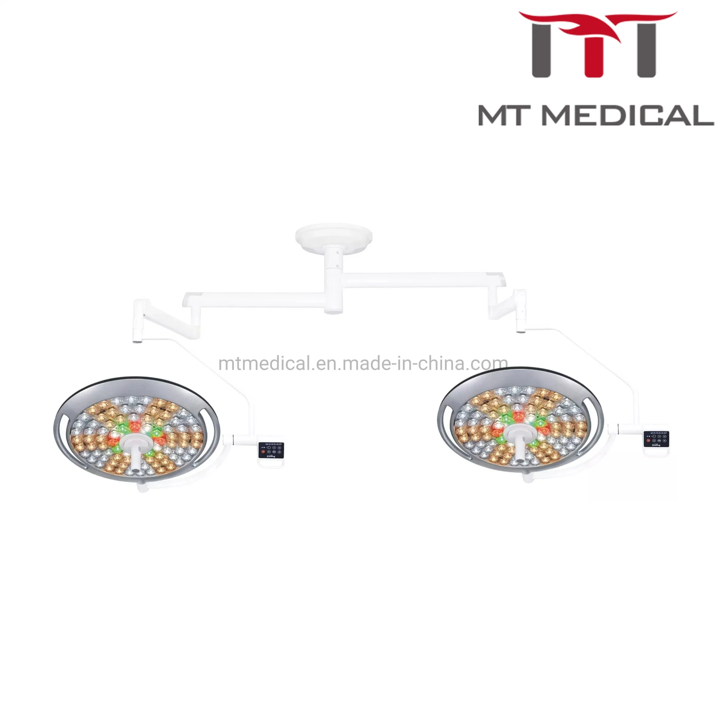 Tierarzt Decke Typ Doppelkopf LED Chirurgie Licht Preis mit Verstellbarer Griff