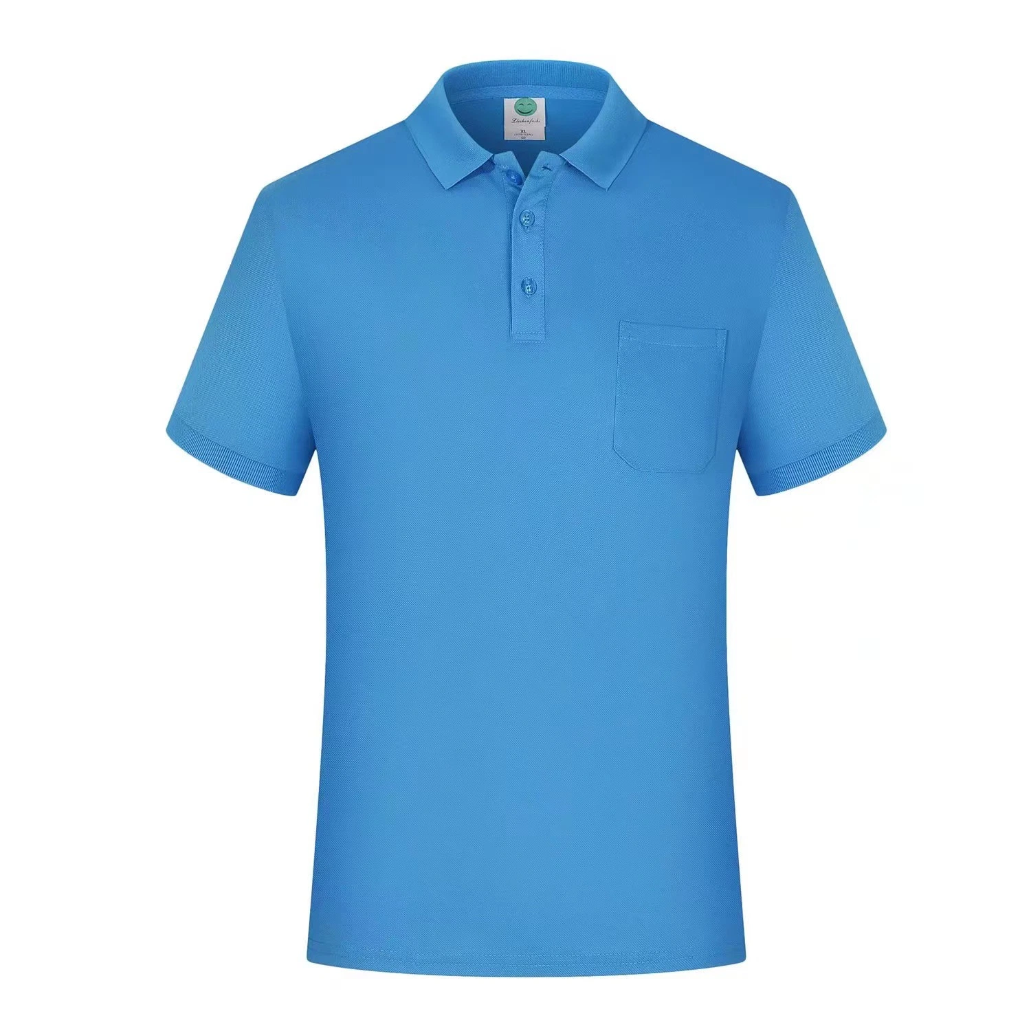 Work Clothes Printing T-Shirt Unisex Polo Shirt with Pocket