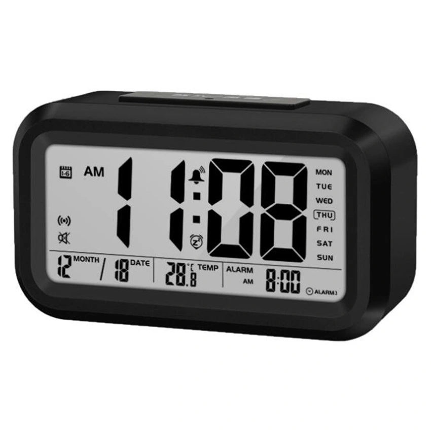 Smart Talking Digital Desktop Clock LCD Mini Temperaturanzeige