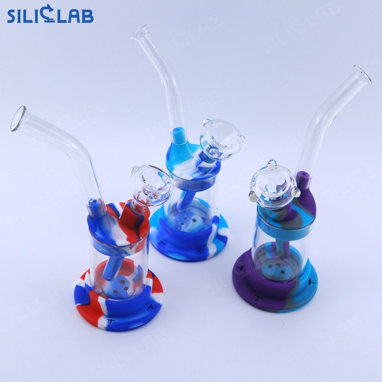 8,5 Zoll Tragbarer Glas Wasser Rohr Glas Rauchfilter Hookah Rauchen Tabak Bubbler Rohre