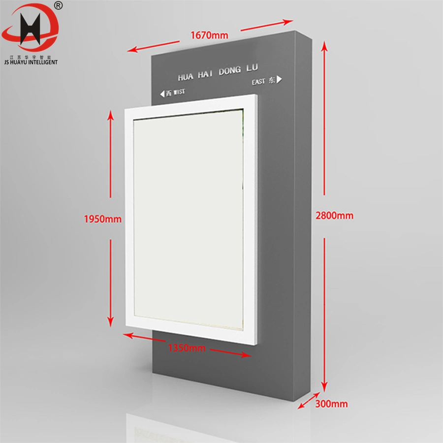 Fabricación de metales a medida Gran publicidad Caja de luz LCD Billboard