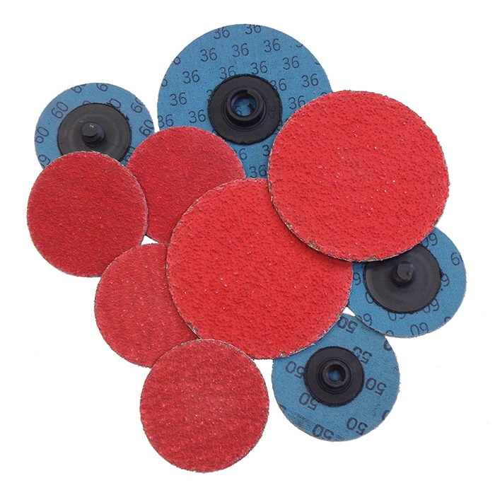 2 Inch a/O and Za and Ceramic/Non Woven Quick Change Sanding Disc Set with Tray and 1/4" Holder for Rust Paint Removing