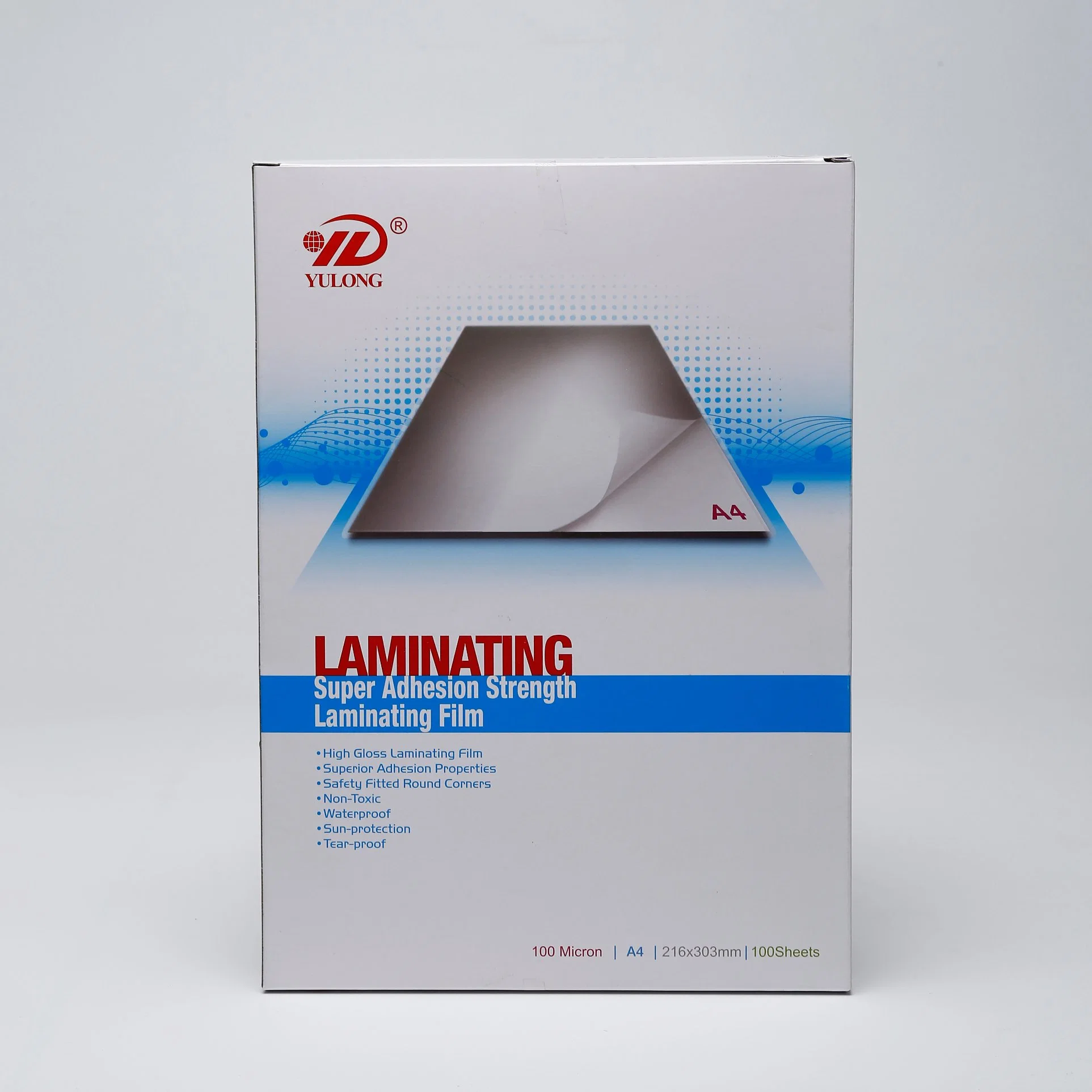 Super Adhesive Clear Laminating Sheets Manufactured by Yulong Factory 54*86mm 115mic