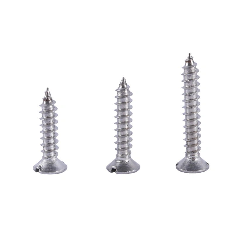 Wholesale/Supplier Stainless Steel Slotted Self Tapping Screw Flat Head Screws