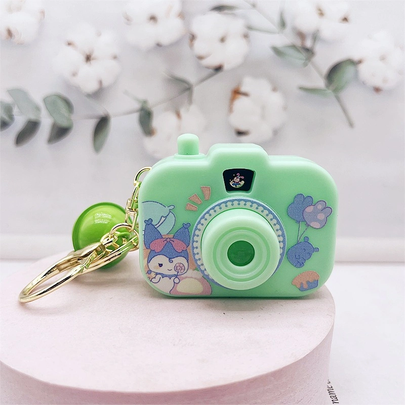 Cartoon Cartoon Cámara Colgante de coche llavero Mochila Colgante Sanrio Cinnamoroll PomPom Purin