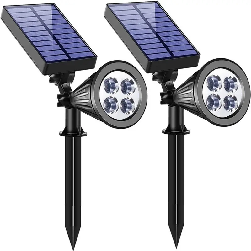 Outdoor Waterproof Garden Solar Spot Light Bowl Round Adjustable Solar Powered Motion Sensor Lights