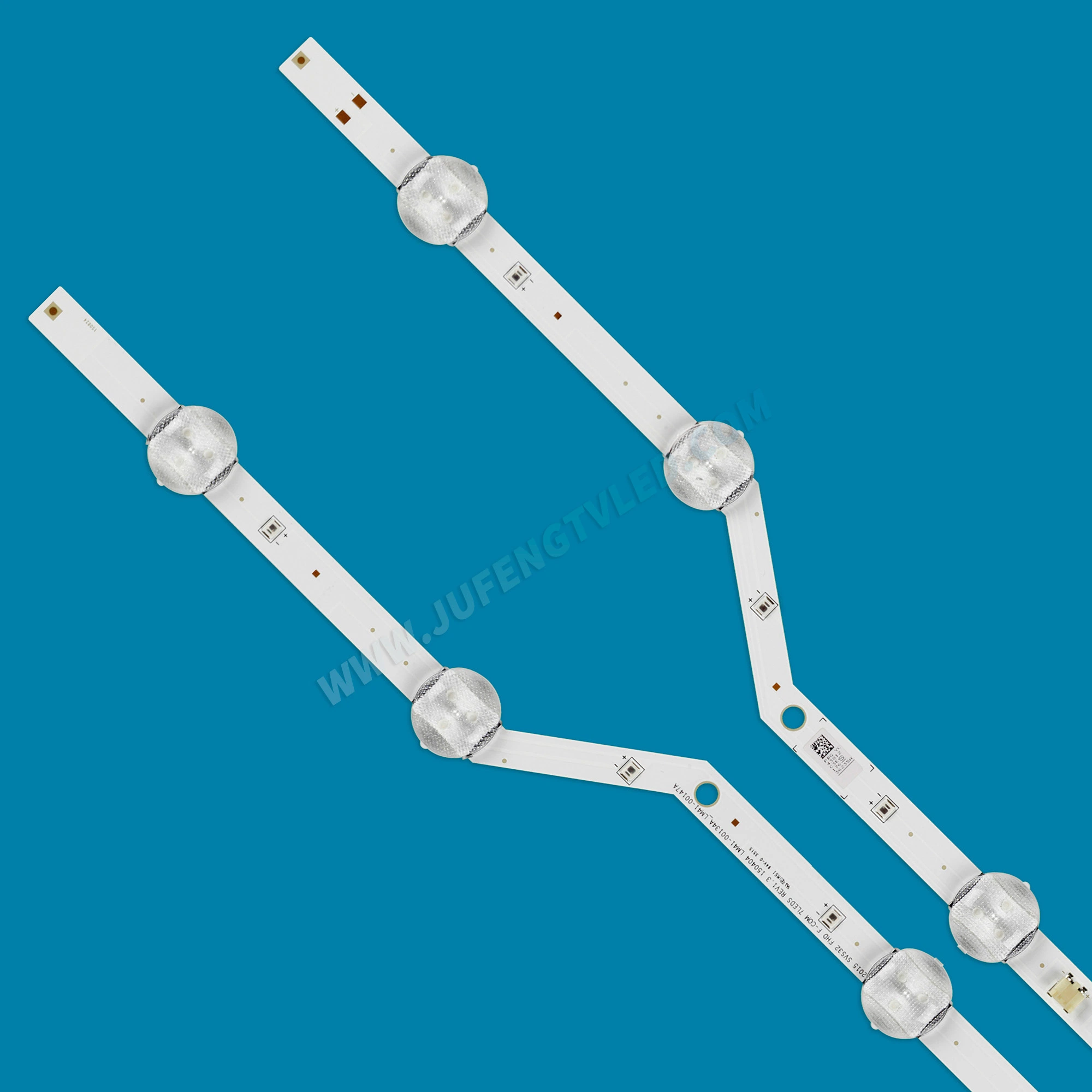 يستخدم قطاع الإضاءة الخلفية JF-D-156 LED لـ 32 قدمًا 2015 Svs32 FHD F-COM 7LEDs (المصابيح الأمامية طراز F-COM) طراز (طراز 096-36235A)، أشرطة الإضاءة الخلفية LED البديلة (2)