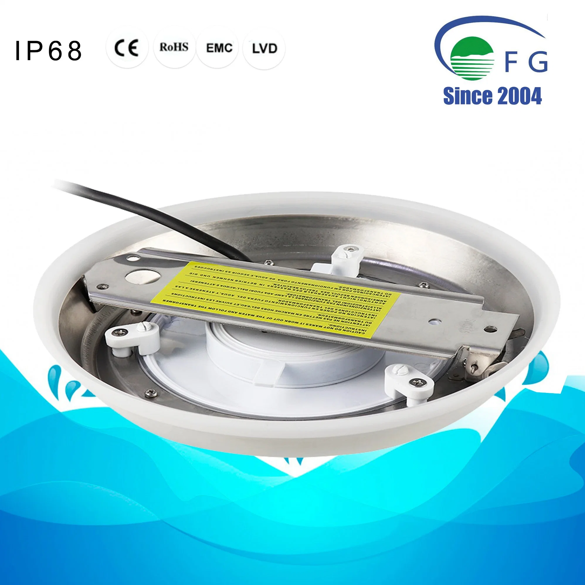 IP68 316 Stainless Steel LED Surface Mounted LED Pool Lamp