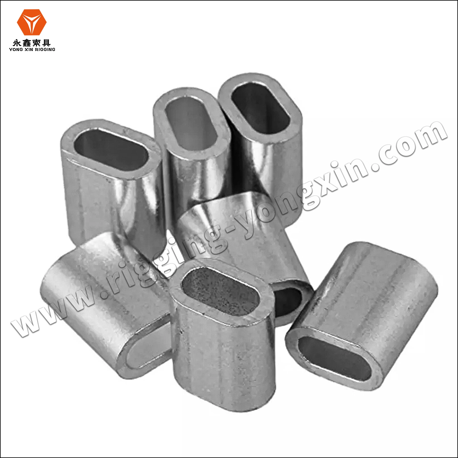 Oval-Shaped Stainless Steel Ferrule M1-M8 Wire Rope Fittings Sleeves for Steel Cable