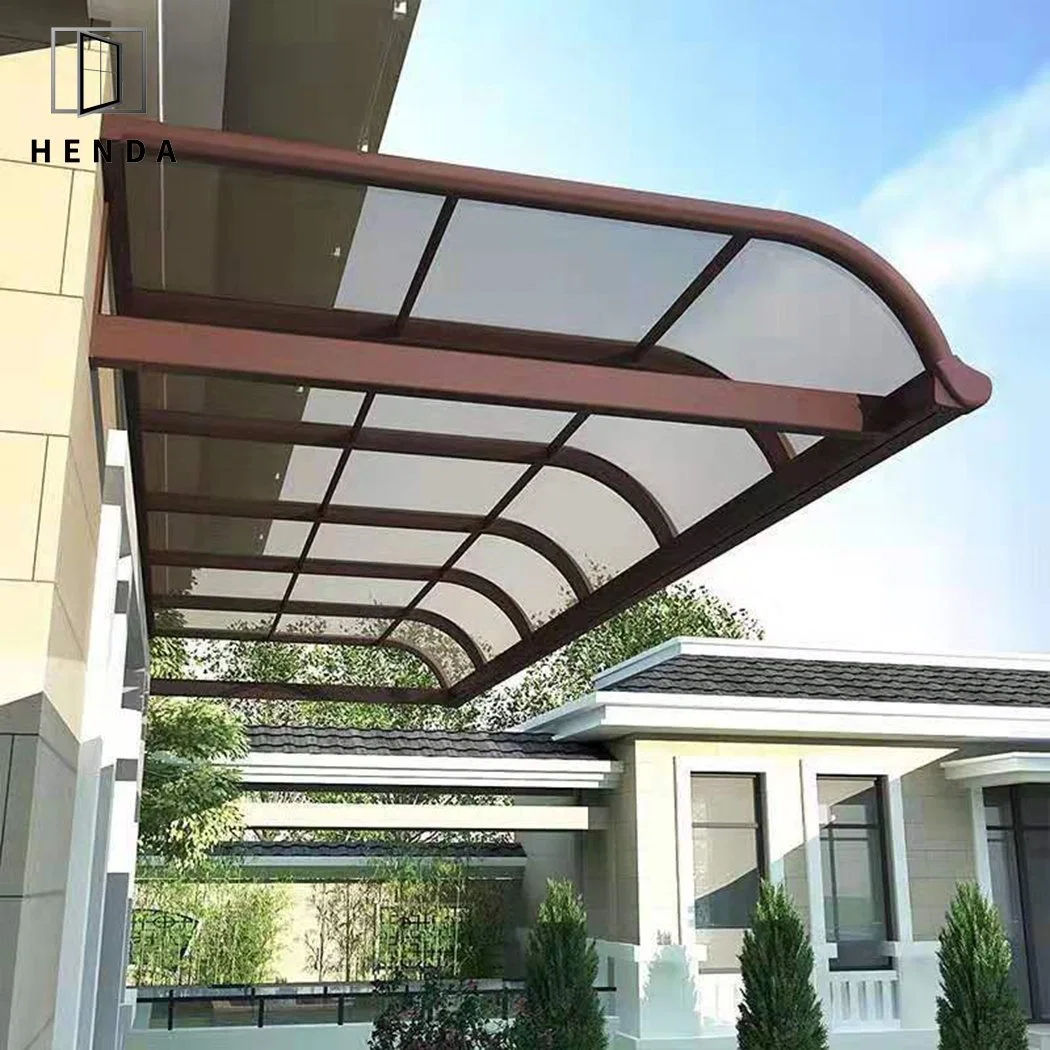 Waterproof Plastic Door Canopies Outdoor Polycarbonate PC Window Awnings