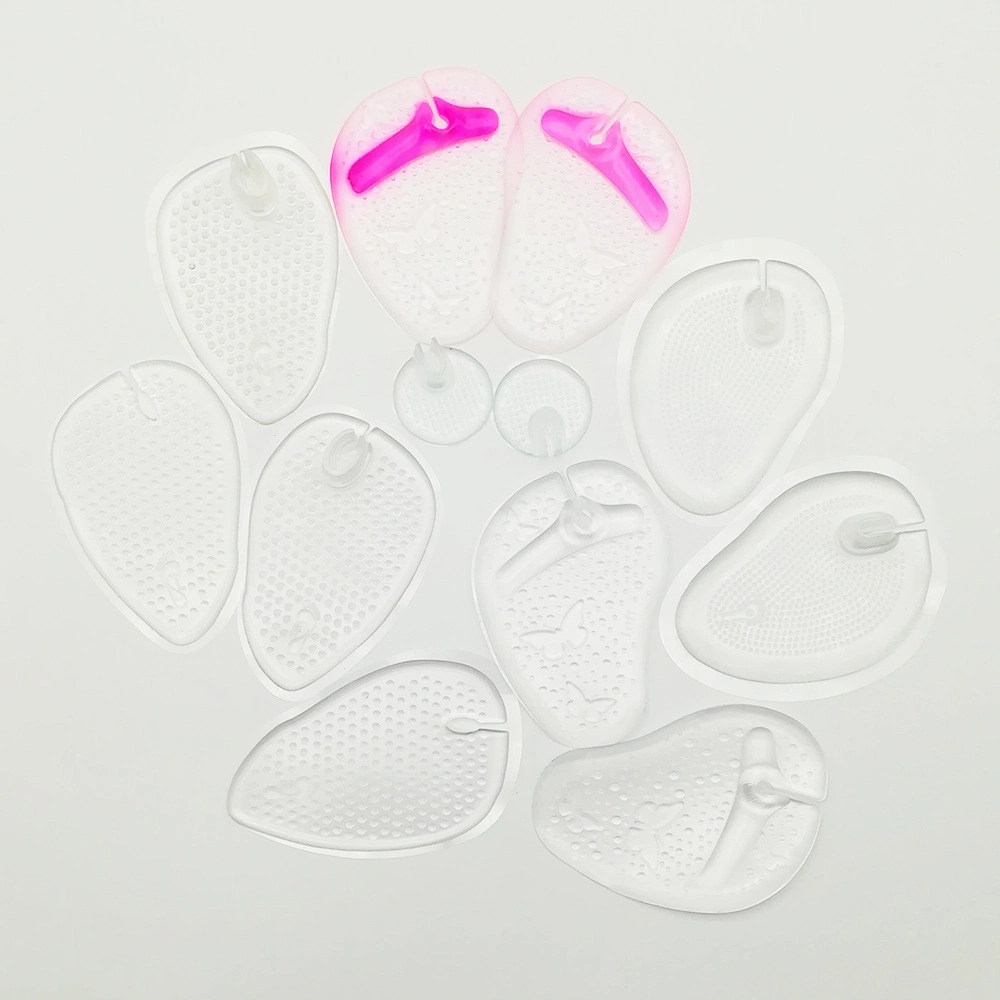 Soft Self-Adhesive Silicone Flip-Flop Gel Inserts Forefoot Cushions