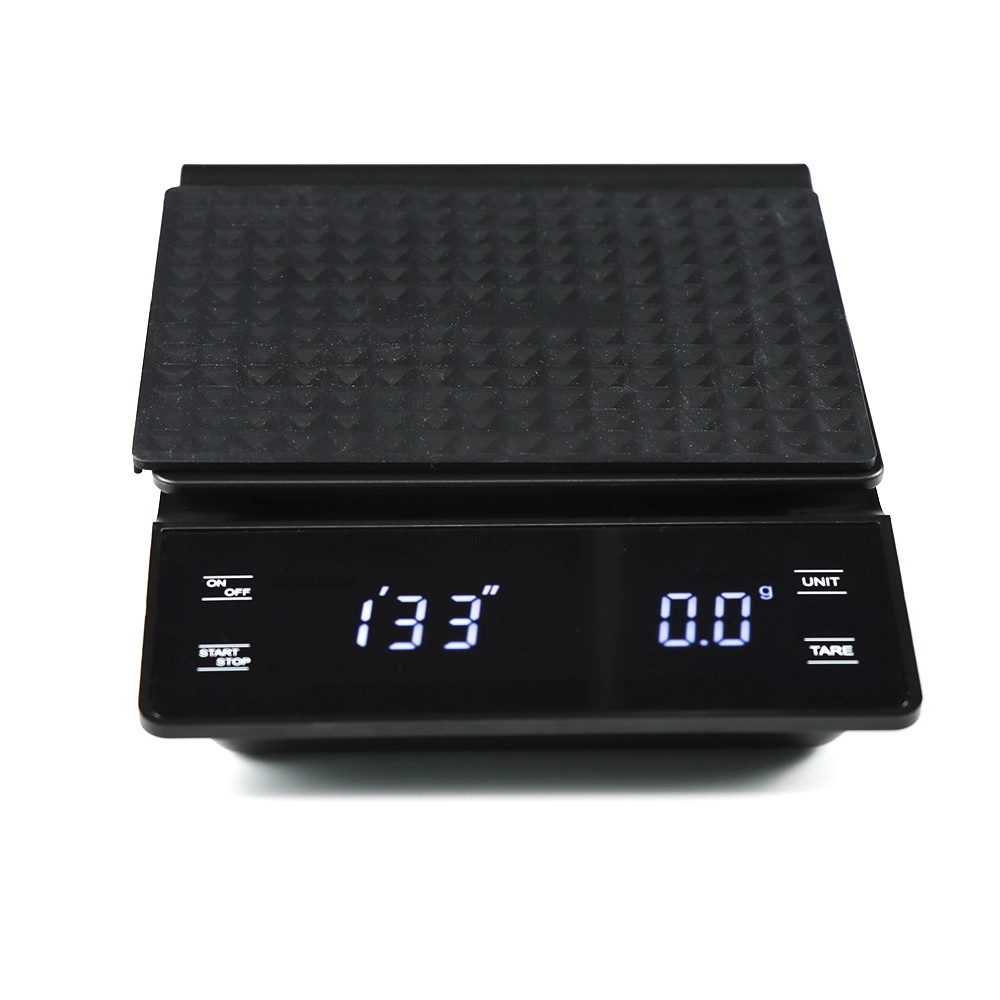 ABS Plastic LED Touch Screen 3kg Food Coffee Scale Timer