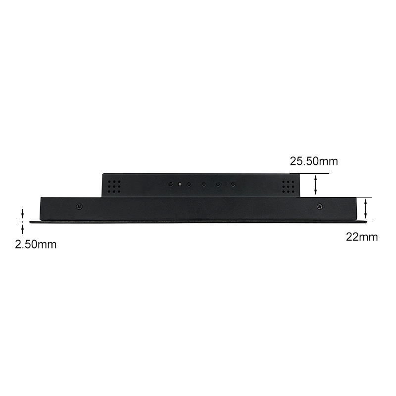 شاشة معدنية مقاس 11.6 بوصة مزودة بتقنية IPS بدقة 1920*1080 HDMI VGA غير مزودة بشاشة لمس شاشة LCD صناعية من نوع ODM الصناعية من نوع Pure مسطحة من الألومنيوم بتقنية TFT