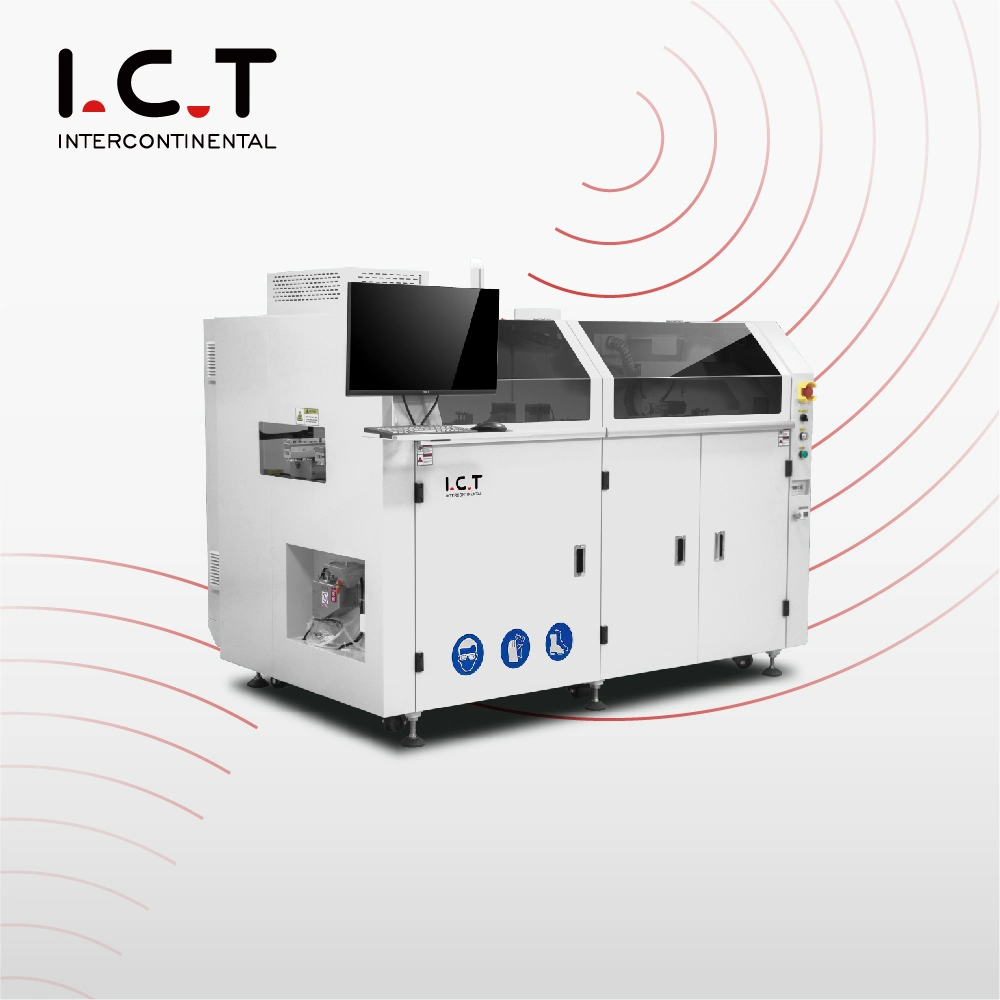 Ict Fully Automatic Dual Tht Selective Wave Soldering Machine PCB Flux Sprayer DIP Soldering Machine