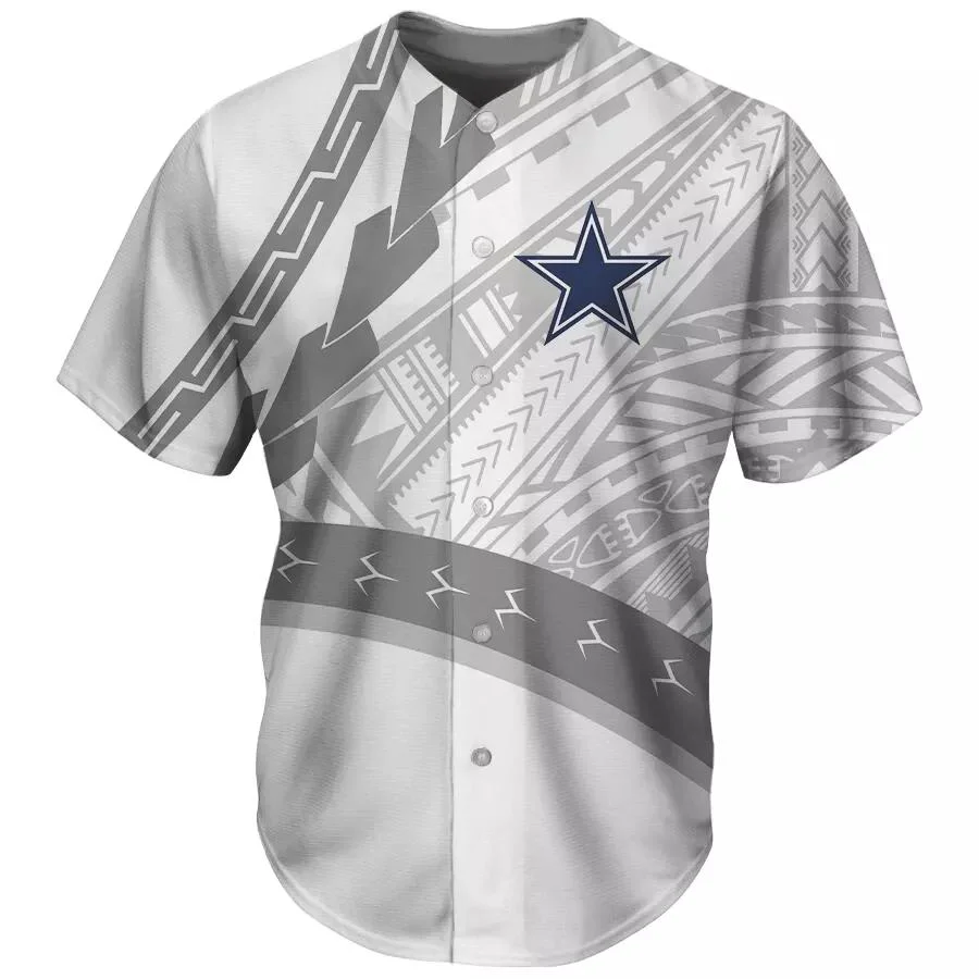 Sport Baseball Uniform Polynesian Tribal Design Bekleidung Atmungsaktives Baseball Jersey