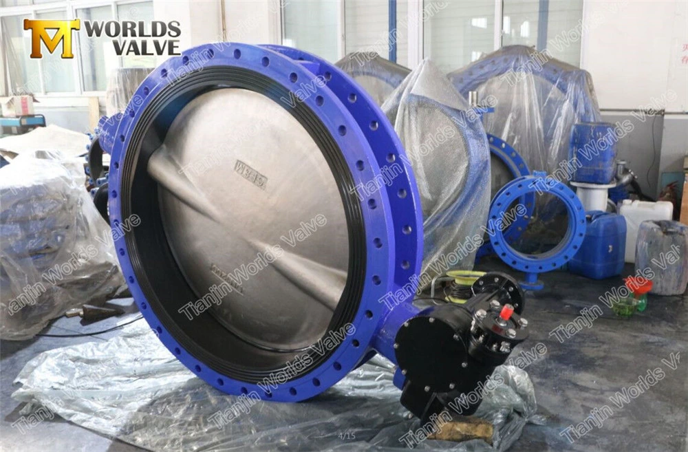 Concentric U Pattern Double Flanges Butterfly Valves with Ce ISO Wras Acs Approved