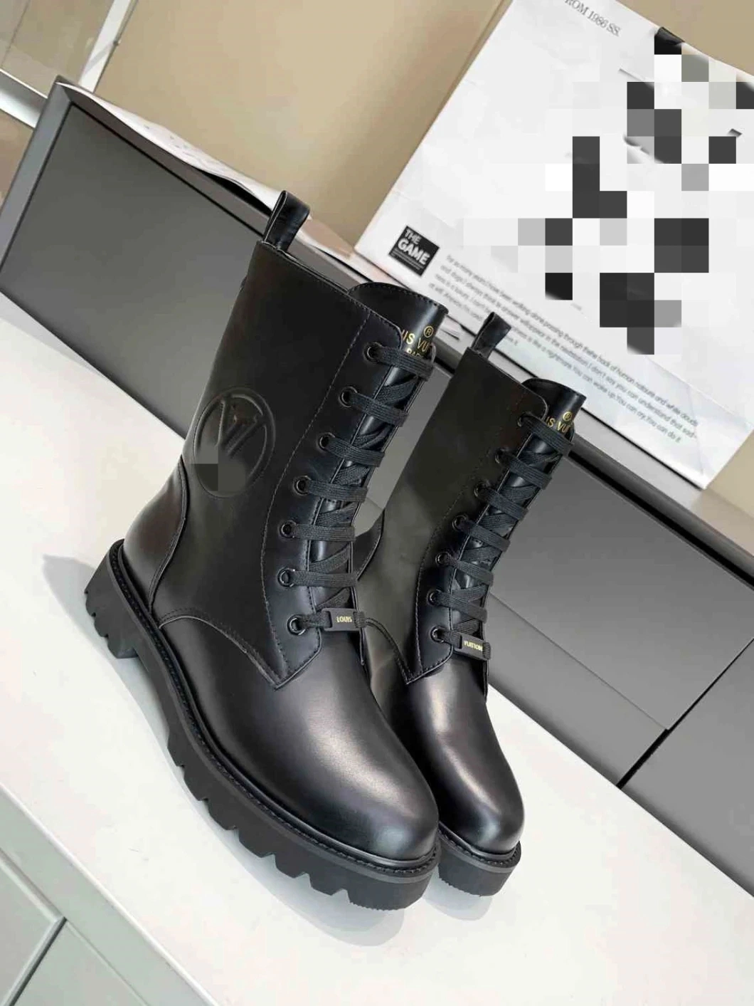 Fashion Autumn Winter Black Luxury High Heel Lady Women Boots