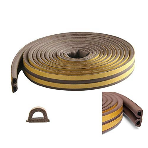 D, P, E Shapes Wood Door Rubber Seal