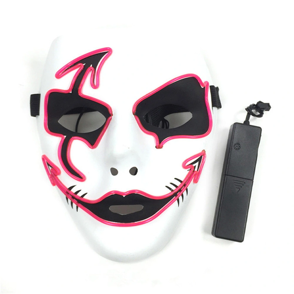 Full face Music Control Flash Neon Hard Plastic Horror Mask