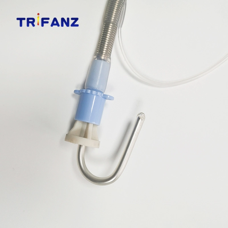 Fournitures pour hôpitaux tube endotrachéal en silicone à usage unique à revers