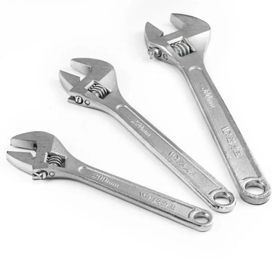 Professional Hand Tool, Made of Carbon Steel, CRV Adjustable Wrench, Wrench Set