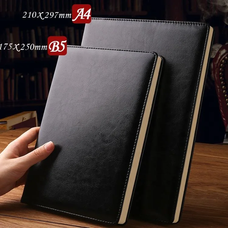 Promotional Gifts Stationery Business Printed Debossed Soft PU Planner Leather Journal Notebooks