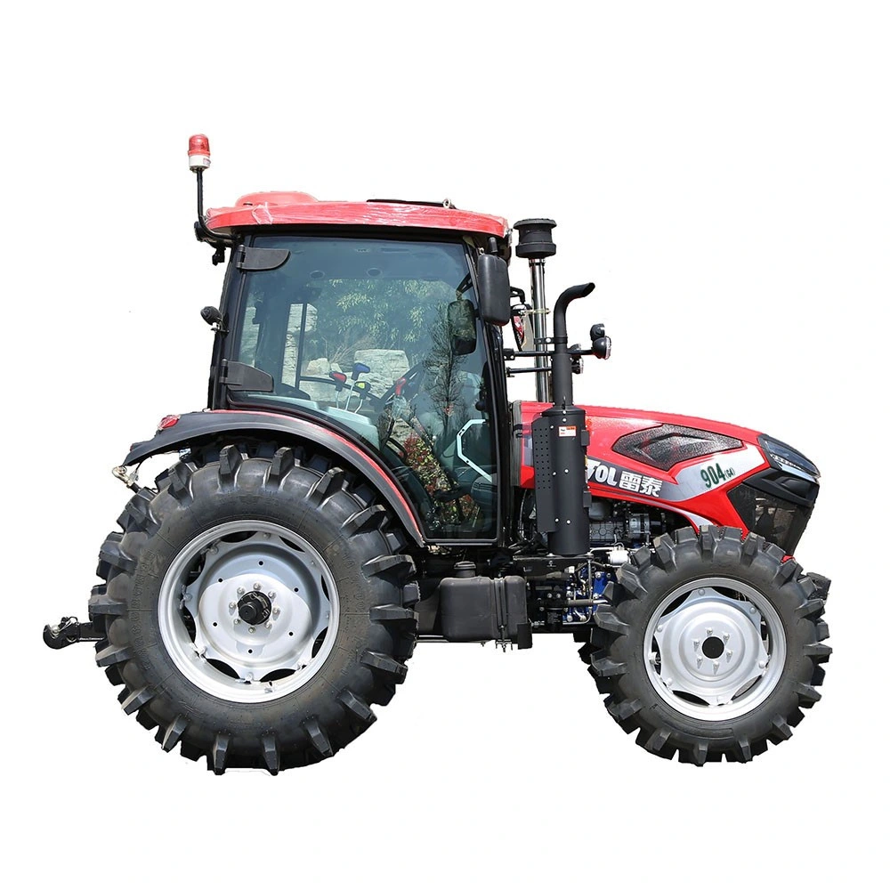 Heißer Verkauf Landwirtschaftliche Maschine 90HP 4X4 4WD Wheeled Farm Traktor Mit ISO CE-Zertifikat