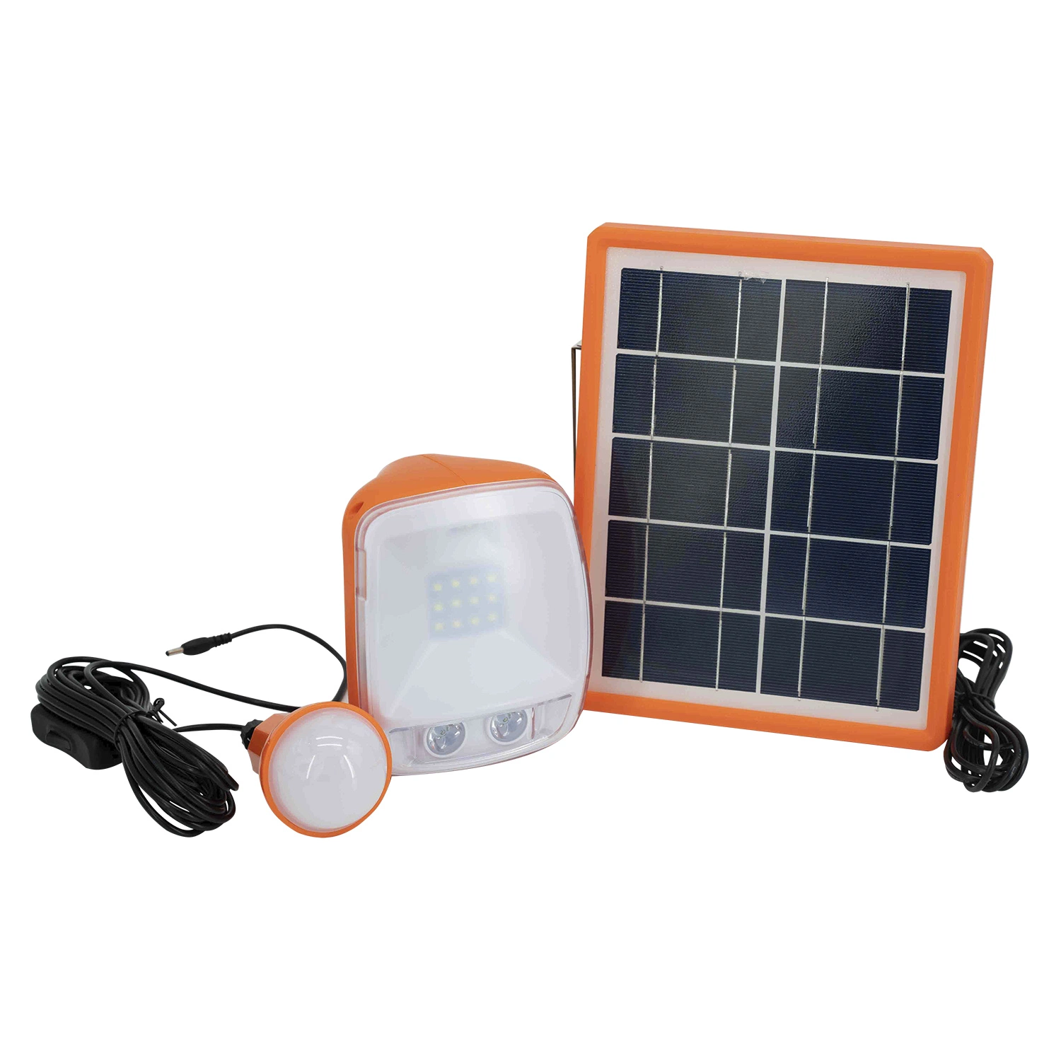 5W Portable Solar Panel Kit with Bulbs Mobile Charger Solar Light System