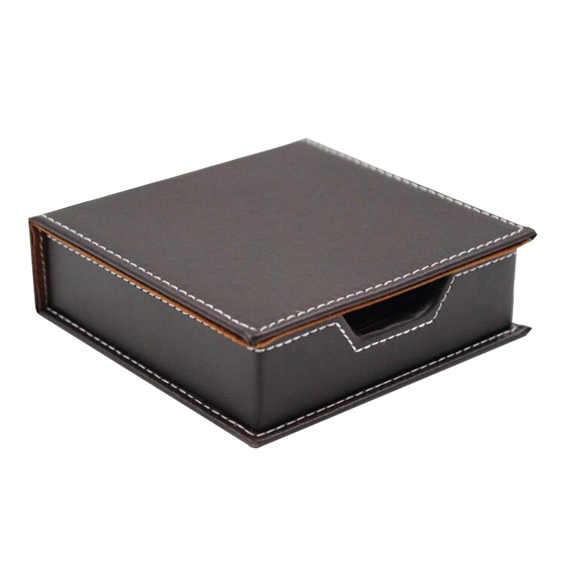 High Quality Desk Top Leather Memo Pad Holders