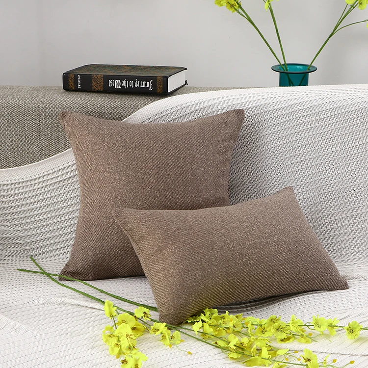 Solid Sofa Cushion Cover 30X50cm 40X40cm 45X45cm 50X50cm 60X60cm Home Deactivate Throw Pillow Cover for Chair Car