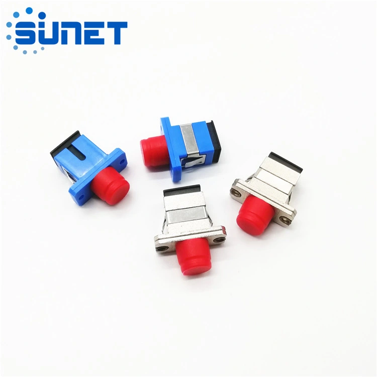 Factory Supply High Quality Fiber Adapter Sc FC St LC Optical Fiber Adapter for Optic Fiber Equipment