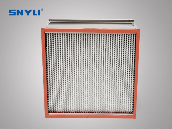 OEM Merv 18 Stainless Steel Frame High Temperature HEPA Air Filter for Air Conditioning