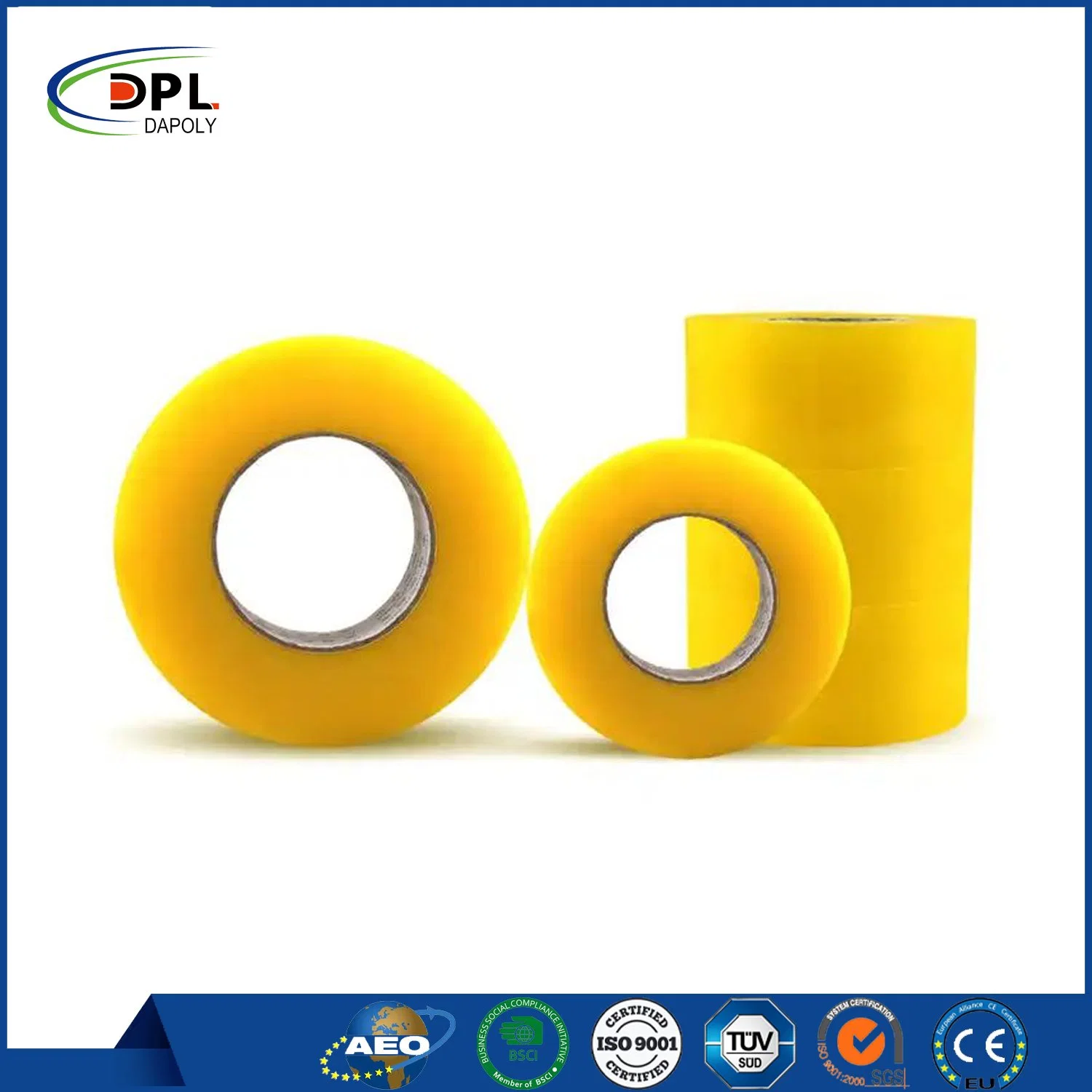 Custom Clear Brown Yellow BOPP Packaging Tape 100m 150m Transparent OPP Packing Tape with Logo