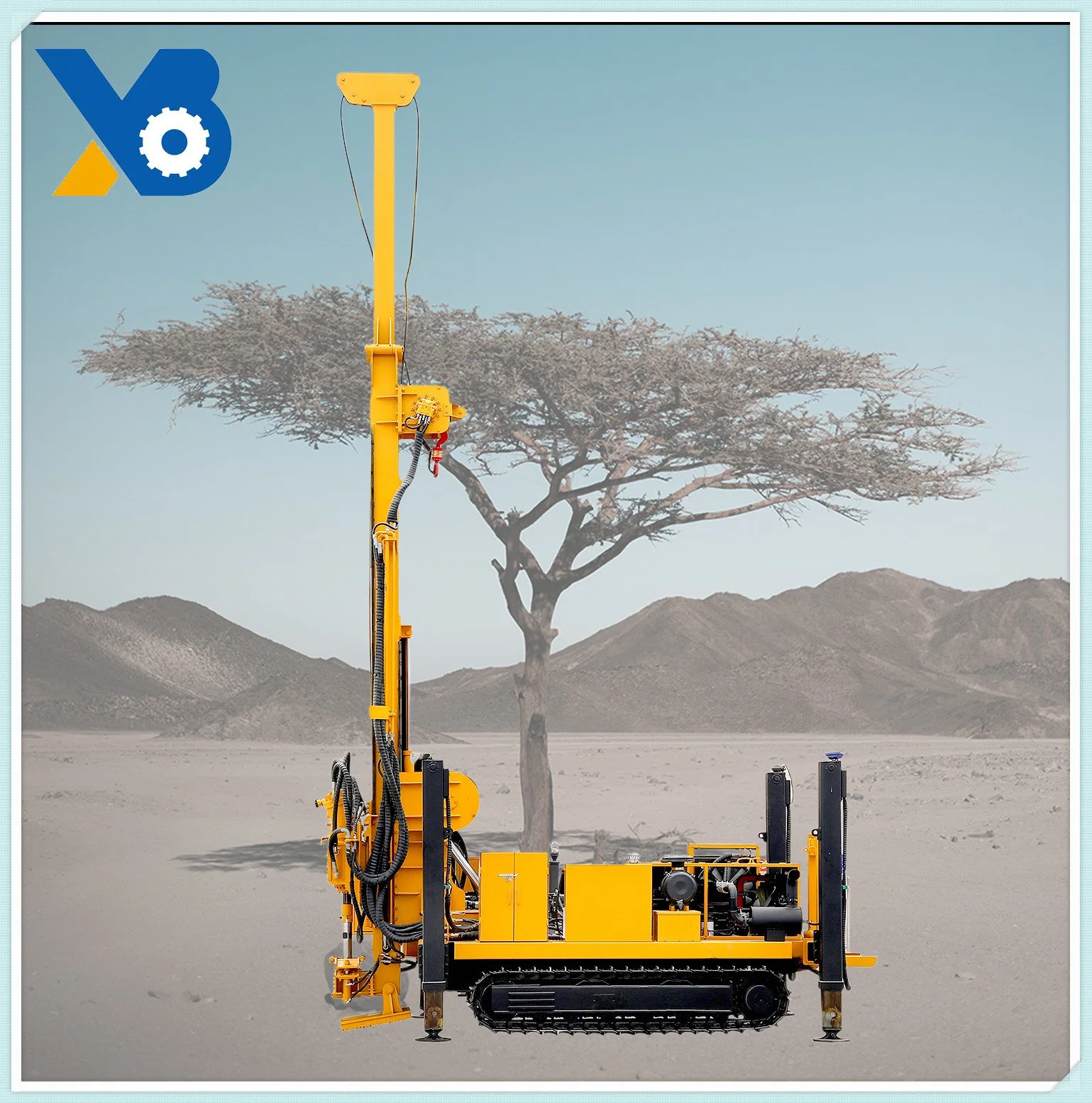 Hydraulic Small Crawler Type Hydraulic Mine Blast Hole Hard Rock Drill Construction Engineering Drilling Machine Rig