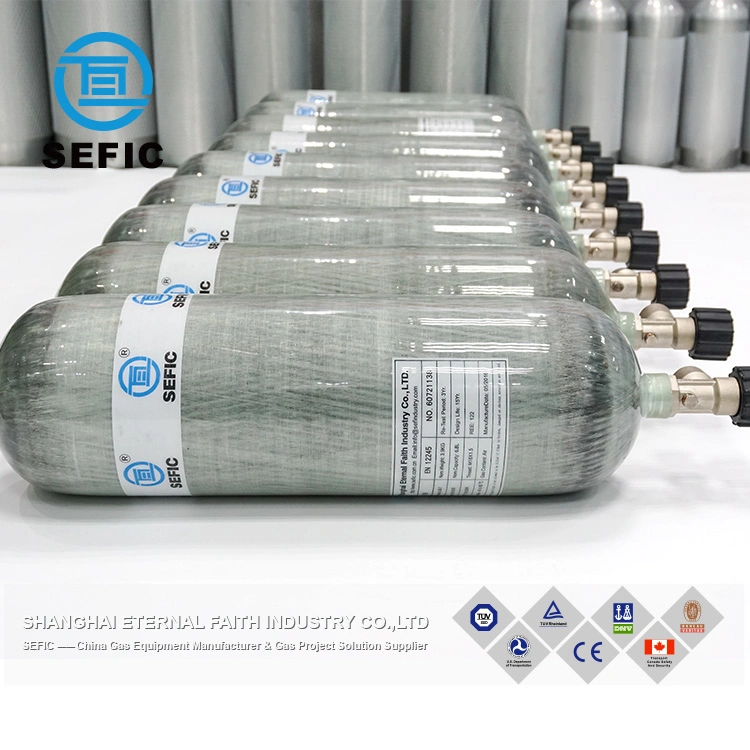 Shanghai 1.6L Sefic 300cc Bottle High Pressure Carbon Fiber Tanks