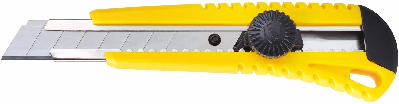 Utility Cutter, Knife 18X100mm Spare Blade, TPR Handle
