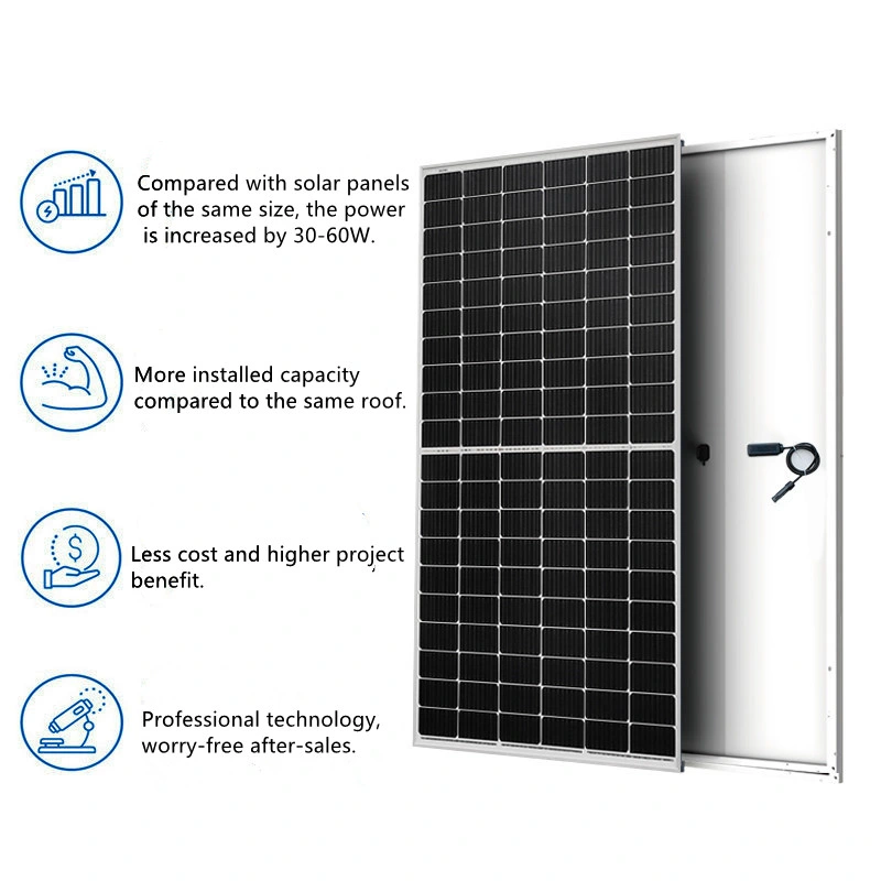 Solarplatten Plaza Solar PV módulo 400W 600W Mono Panel Solar 500W 48V Alemania Solar Panel 550 Watt 510wp 550W Solar Paneles